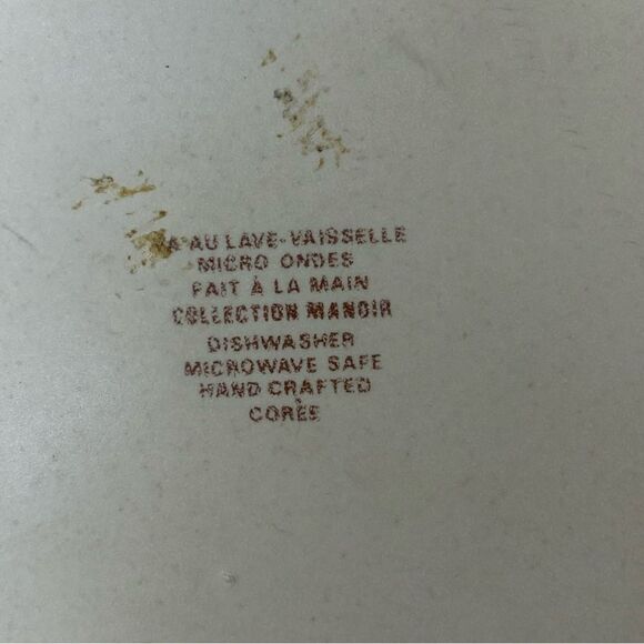 Manoir Plates Collection Hand Crafted Plate Rustic Farmhouse Decor 7.5 Inch - Picture 6 of 9